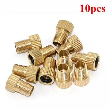 10 шт. адаптеров для вентилей велосипедов, преобразователей клапанов для шинных камер, адаптеров для французских вентилей, велосипедных аксессуаров