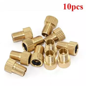 10 шт. адаптеров для вентилей велосипедов, преобразователей клапанов для шинных камер, адаптеров для французских вентилей, велосипедных аксессуаров