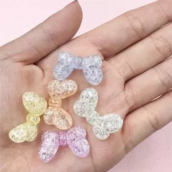 10 шт. акрил 16,5*27 мм, лопающийся бант, модные материалы ручной работы, бусины, лопающийся бант, модные акриловые материалы ручной работы разноцветный