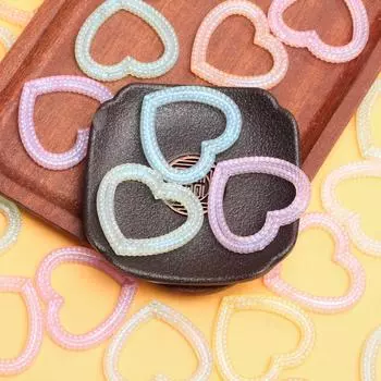 10 шт. акриловые макаронные цветные выдолбленные вертикальные отверстия большие бусины «любовь» модные серьги ожерелье ювелирный материал DIY аксессуары из бисера зелёный