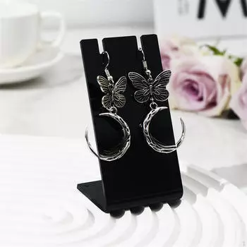 10 шт. акриловые подставки для сережек, органайзеры для ювелирных изделий, держатели для подвесок Black