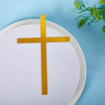 10 шт., акриловые украшения для торта в виде христианского креста, украшение для торта «Боже, благослови», вечеринка для выпечки, принадлежности для вечеринок