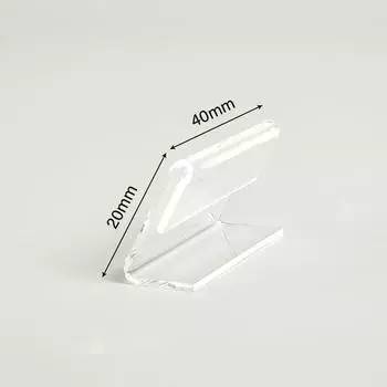 10 шт. акриловый прозрачный дисплей стенд настольный знак этикетка рамка ценник дисплей 4*6CM