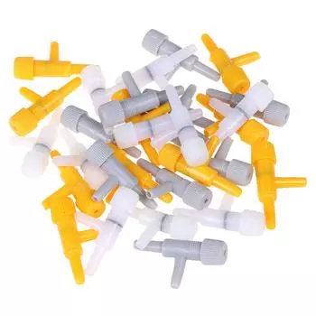 10 шт., аквариумная воздухопроводная трубка, клапан регулировки объемного расхода, кислородный воздушный насос, бак жёлтый