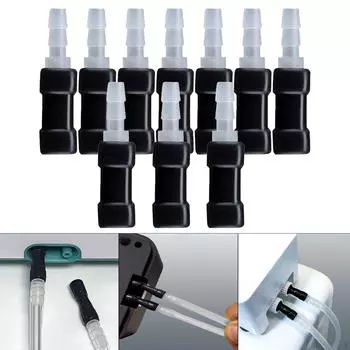 10 шт. Аквариумный соединитель для шланга подачи воздуха Удобный Легко устанавливаемый Запчасти для воздушного насоса Надежное соединение