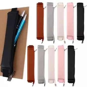 10 шт. эластичная лента держатель для ручки, держатель для ручки для блокнота PU кожаный чехол держатель для карандашей чехол для журнала держатель для карандашей регулируемый