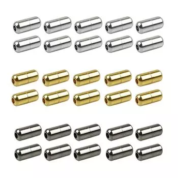 10 шт. эластичные шнурки застежки металлические капсульные замки пряжки наконечники ленивые шнурки без завязывания шнурки без завязывания аксессуары античный серебряного