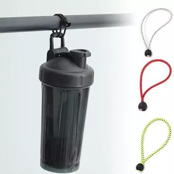 10 шт. эластичный черный ремешок с шарообразной головкой для кемпинга на открытом воздухе эластичный батутный канат для крепления палатки чёрный