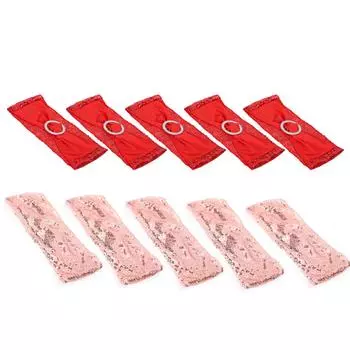 10 шт. эластичный ремень для сиденья, декоративный ремень с регулируемым кругом для вечеринок Red