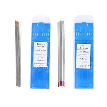 10 шт. электродные стержни, аргонодуговая сварка, вольфрамовая игла для тонкого листа, нержавеющая сталь, алюминиевый сплав Gold Head