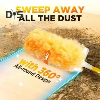 10 шт. электростатический пылеуловитель универсальный совместимый инструмент для притяжения пыли прочный 360-градусный пылеуловитель синий