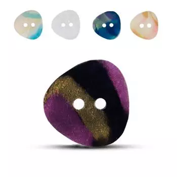 10 шт. Alice постепенно меняющий цвет перламутровый нерегулярный смоляной пуговицы High Street Splicing рубашка бархатный кружевной кардиган куртка 21L = 12.5MM * Triangle * Orange