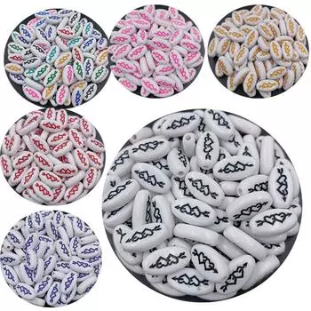 10 шт. эллиптические плоские бусины-разделители с алфавитом «сделай сам» для изготовления ювелирных изделий, ожерелья, браслета синий