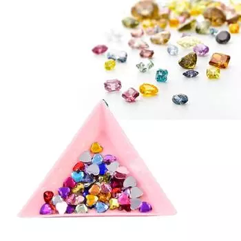 10 шт. Алмазные художественные сверлильные пластины Портативный аксессуар для сортировки и хранения бусин для домашнего или студийного использования чёрный