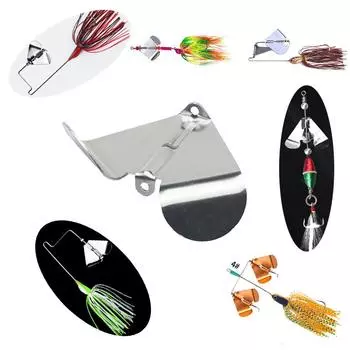 10 шт., алюминиевые лопасти для спиннера с зуммером, сделай сам, приманка для поверхностной рыбалки, компоненты для приманки, снасти, ремесло, капля воды, блестящий шум, ложка-спиннер 10pcs