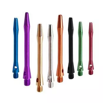 10 шт. алюминиевый сплав дротики стержни 50 мм алюминиевые стержни 2Ba резьба дротик серебряный