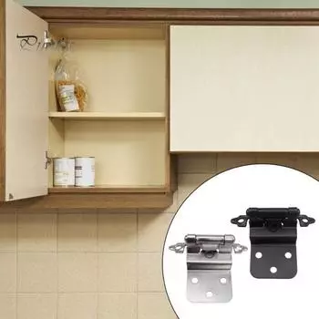 10 шт. американские петли вставки пружинные матовые петли для шкафа самозакрывающиеся малошумные высокопрочные дверная фурнитура для кухни и ванной комнаты серебряный