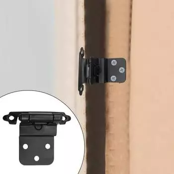 10 шт. американские петли вставки пружинные матовые петли для шкафа самозакрывающиеся малошумные высокопрочные дверная фурнитура для кухни и ванной комнаты серебряный