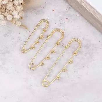 10 шт. английских булавок, пустая основа для броши, булавки для ювелирных изделий, многоотверстия, соединители для изготовления ювелирных изделий, аксессуары для самостоятельного изготовления A1