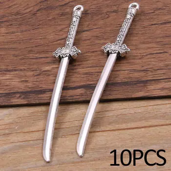 10 шт., антикварные ножи, закладка, аксессуар для костюма, фигурки, игрушка для косплея, реквизит для модели