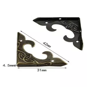 10 шт. антикварный угловой кронштейн 30 мм альбом для скрапбукинга ювелирные изделия деревянная шкатулка декоративная