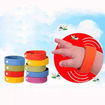 10 шт. антимоскитный репеллент на запястье браслет сетка от насекомых замок от насекомых кемпинг