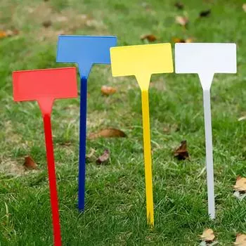 10 шт., этикетка для растений, гладкая поверхность, наконечник, головка цветка, этикетка для растений, садовый маркер, товары для дома белый