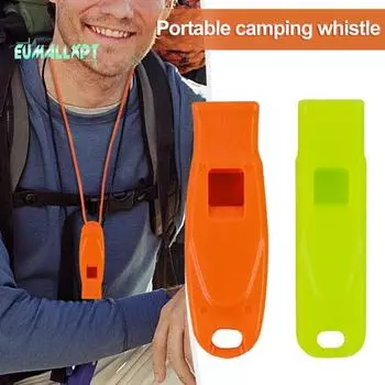 10 шт. аварийный свисток, ремешок для безопасности, выживания, громкий взрыв, высокий децибел, для кемпинга оранжевый