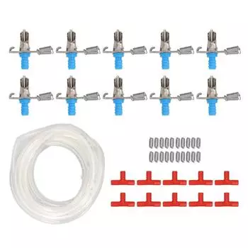 10 шт. автоматические поилки для кроликов оцинкованные поилки для кроликов с трубкой 5 м для маленьких кроликов