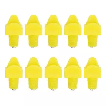 10 шт. Автоматические поилки для кур, поилки для птиц, пластиковые желтые поилки