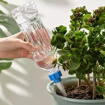 10 шт. автоматические поливочные устройства, поилка для растений, простая в установке, наружное комнатное самополивающееся растение 10pcs зелёный/синий