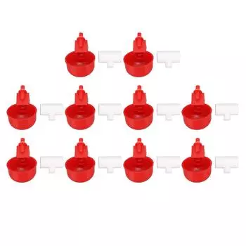 10 шт. автоматических чашек для поения цыплят, кормушек для цыплят, подходящих для цыплят, уток, гусей, индеек