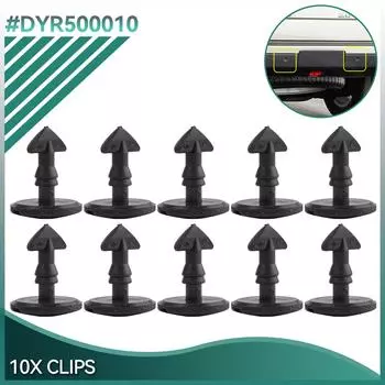 10 шт. автоматических зажимов для заднего бампера, зажимов для крепления буксировочного крюка, отделка для Land Rover Freelander 2 Discovery 3/4 Range Rover Sport DYR500010
