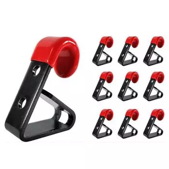 10 шт. автомобильное колесо с фиксированным пластиковым настенным дисплеем, инструмент для армирования шин, металлический крючок для рамки дисплея, декоративный крючок для колеса 10PCS