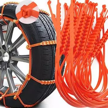 10 шт. автомобильные цепи для шин, зимние противоскользящие стяжки для шин, автомобильные противоскользящие цепи для зимних шин, аварийные аксессуары