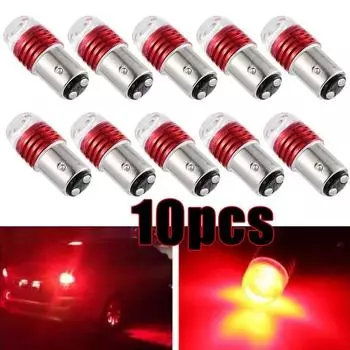 10 шт. Автомобильный 12 В светодиодный задний фонарь, задний стоп-сигнал, стробоскоп, мигающий светодиодный фонарь, мотоциклетная предупреждающая лампа, красный более сильный свет 10pcs
