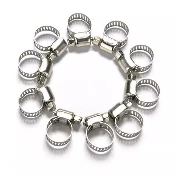 10 шт. автомобильный мотоцикл топливный шланг юбилейный хомут бензопровод хомуты 8-12 мм