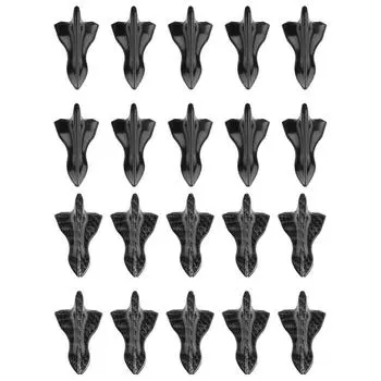 10 шт., автомобильный задний спойлер на крышу, удлинитель для заднего багажника, крыло для губ, черный задний бампер, диффузор, плавники чёрный