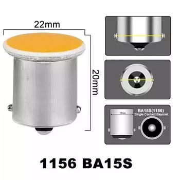 10 шт. автомобиль P21W 1156 Ba15S светодиодная лампа Cob поворотный сигнал автозадний фонарь стояночного тормоза 24 В сигнальная лампа Beige синий