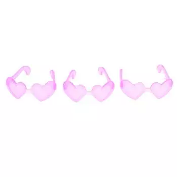 10 шт., аксессуары для кукол, мини-пластиковые очки-сердечки для кукол 1/6, кукольный домик для детей