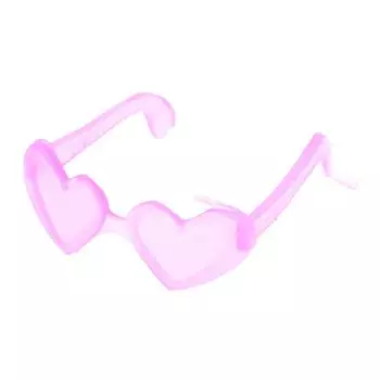 10 шт., аксессуары для кукол, мини-пластиковые очки-сердечки для кукол 1/6, кукольный домик для детей