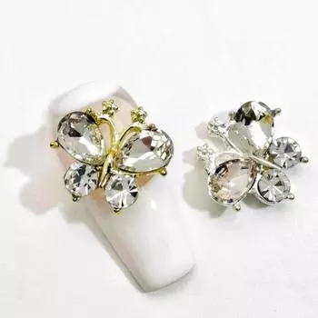 10 шт. аксессуары для ногтей блестящие DIY художественные очаровательные стильные универсальные украшения в стиле бабочки K