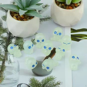 10 шт., аксессуары для сада фей, украшения для заднего двора, светящиеся фигурки эльфов для гостиной Green Light