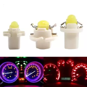 10 шт. B8.5/B8.3/B8.4 12 мм основание COB светодиодный круглый автомобильный датчик авто светодиодный датчик приборной панели приборная панель боковая лампочка B8.5D Blue