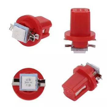 10 шт. B8.5D 509T B8.5 5050 светодиодная 1 SMD T5 лампа автомобильный датчик скорости приборная панель приборная панель свет клин салонная лампа T5 белый