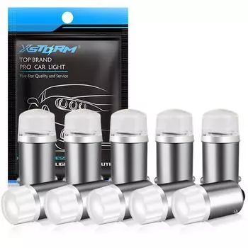10 шт. BA9S T4W светодиодная лампа T2W T3W H5W Автомобильная лампочка 2 светодиода 2835 SMD 12913 12910 12929 Светодиодная лампа-индикатор Лампа номерного знака Боковая клиновая внутренняя лампа 12 В белый