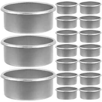 10 шт. банок для чайных свечей, домашний декор, контейнеры для изготовления свечей, формы для свечей своими руками, многоразовый подсвечник, железная чашка для чайных свечей