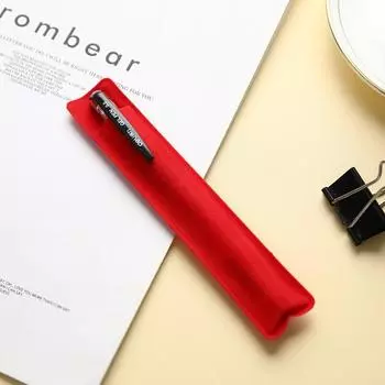 10 шт. бархатный чехол для перьевой ручки, чехол для одного карандаша, ретро-чехол для ручки кофейный