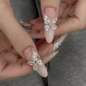 10 шт., белые блестящие подвески для ногтей небольшого размера, украшения из циркона, супер сверкающие конские глаза, квадратные заостренные нижние голые циркониевые бриллианты as the picture