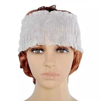 10 шт. белые одноразовые спа-повязки для лица, нетканые тканевые повязки для волос, мягкие средства по уходу за кожей для женщин и девочек, принадлежности для макияжа в ванной